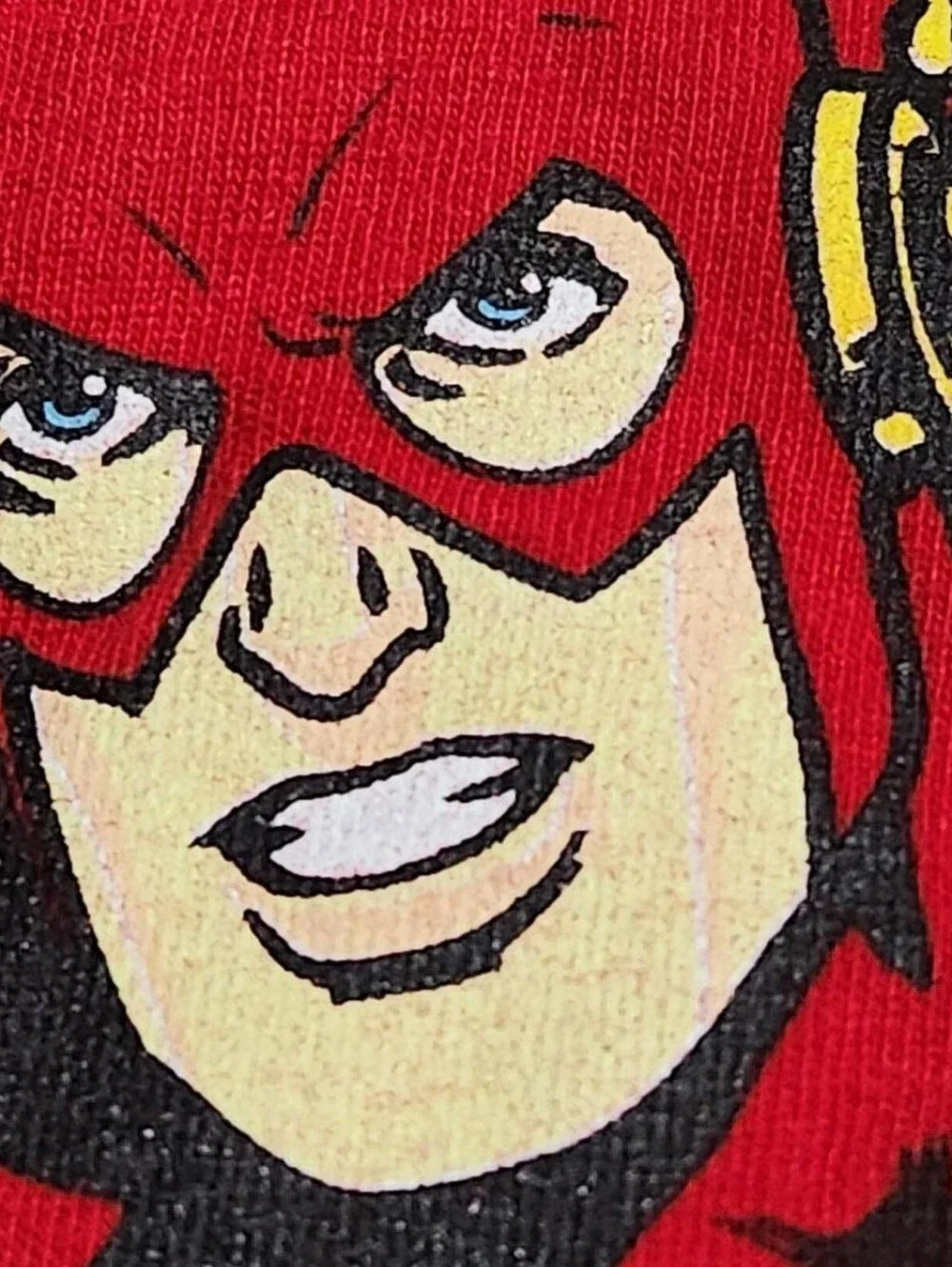 The Flash T-Shirt Boys Large 10/12 Red Short Sleeve DC Comics Graphic Tee Cotton